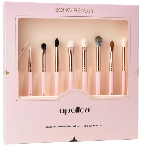 Boho Beauty Boho Set Of 9 Eye Makeup Brushes