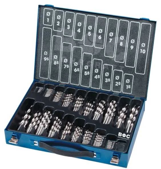 Grąžtas Grąžtų rinkinys Bohrcraft MG170 BC HSS-G DIN 338 // 1-10x0,5/170-tlg.
