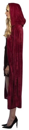 Boland Party Partners B.V. Burgundiško vyno aksominis apsiaustas, 170 cm