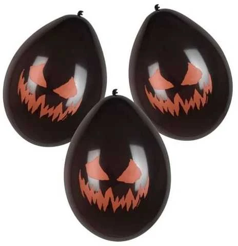 Boland Party Partners B.V. Premium balionai "Creepy Pumpkin" (6vnt)