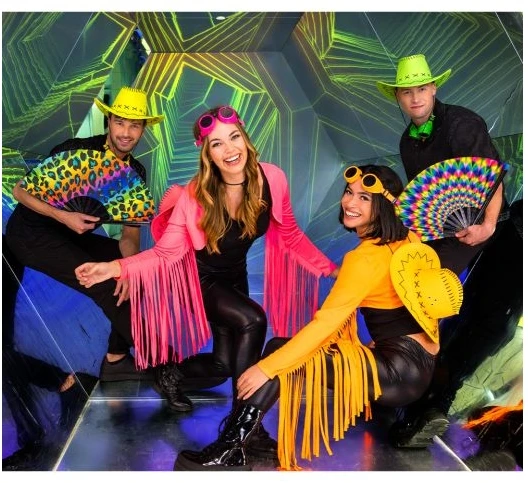 Boland Party Partners B.V. Neon rožinis „Rave“ bolero