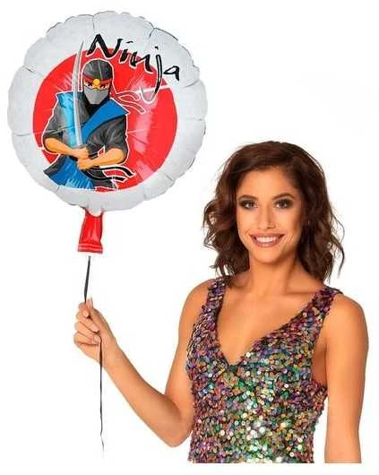 Folinis balionas Nindzė su kardu, 45 cm