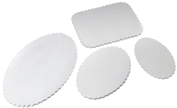 Bond Paper Reljefinės popierinės lėkštės 29x38cm kvadratas 500 vnt./pak. - (500 vnt.)