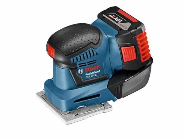 Bosch Akumuliatorinis vibracinis šlifuoklis GSS 18V-10, be akumuliatoriaus ir kroviklio
