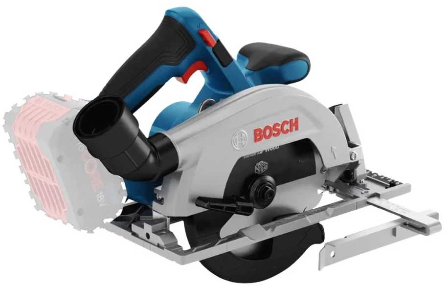 Bosch GKS 18V-57-2 su dulkių nusiurbimo jungtimi