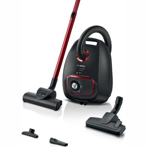 Bosch 4 serijos BGB41POW1 850 W juodas dulkių siurblys su maišeliu