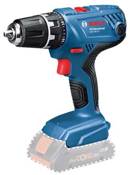 Bosch GSR 18V-21, CT be akumuliatoriaus ir kroviklio