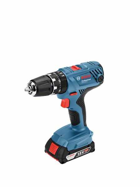 Bosch Akumuliatorinis smūginis gręžtuvas-suktuvas GSB 18V-21, 2x2.0Ah