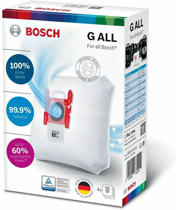 Bosch BBZ41FGALL PowerProtect dulkių maišeliai