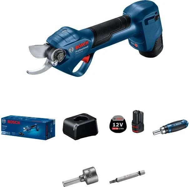BOSCH akumuliatorinis sekatorius 12V PRO PRUNER 25mm 2x3,0Ah