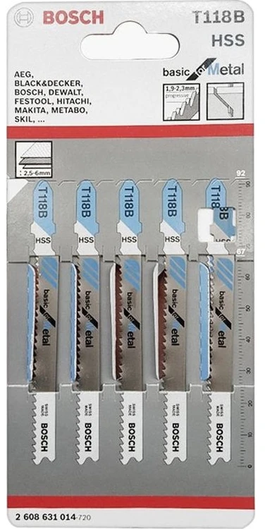 Bosch 5 siaurapj.pjūkleliai T 118 B