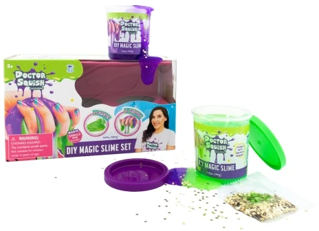 Boti Global Doctor Squish - DIY Magic Slime Double Set Žalias and Violetinė (38496)