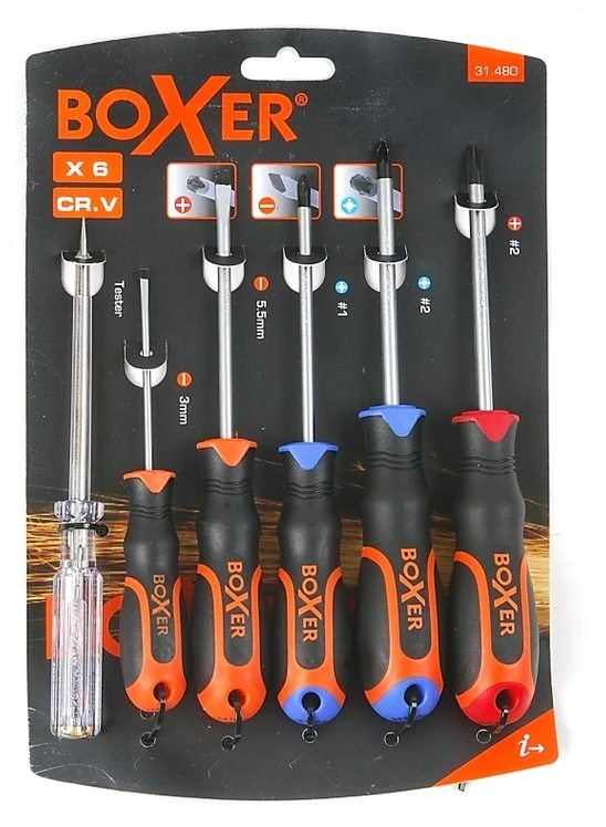 Boxer Atsuktuvų rinkinys, 6 dalys