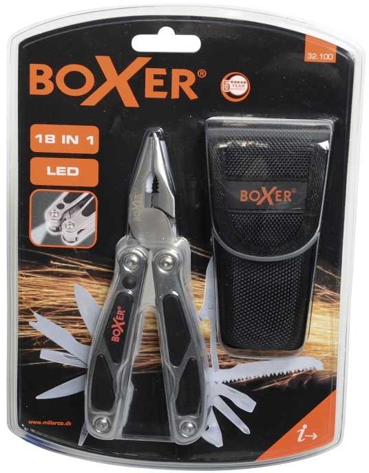 BOXER Multiværktøj med LED
