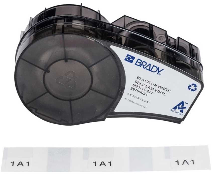 Brady Brady M21-11-427 etiketės spausdinimui Baltas Lipnios etiketės spausdinimui