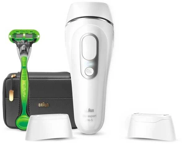 Braun Silk-expert Pro 5 PL5145 IPL balta ir-sidabrinė