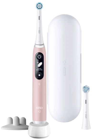 Elektrinis dantų šepetėlis Oral-B iO Series 6s, rožinės spalvos