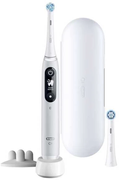 Oral-B Elektrinis dantų šepetėlis | iO6s | Įkraunamas | Suaugusiems | Šepetėlių skaičius galvutės įeina 1 | Number of teeth brushing modes 5 | Pilkas Opal