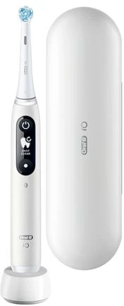 Braun Oral-B iO6 Series, elektrinis dantų šepetėlis, baltos spalvos
