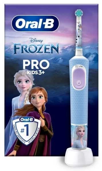 Oral-B | Elektrinis dantų šepetėlis | Vitality PRO Kids Frozen | Įkraunamas | For kids | Šepetėlių skaičius galvutės įeina 1 | Number of teeth brushing modes 2 | Mėlyna