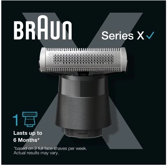 Braun Series X XT20 pakaitinė ašmenų galvutė, 1 galvutė, juoda