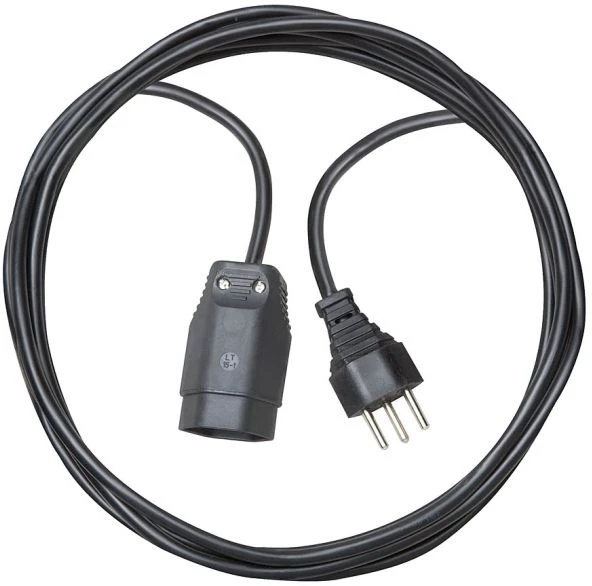 Brennenstuhl Aukštos kokybės plastikinis prailginimo laidas 3 m, juodas *CH*