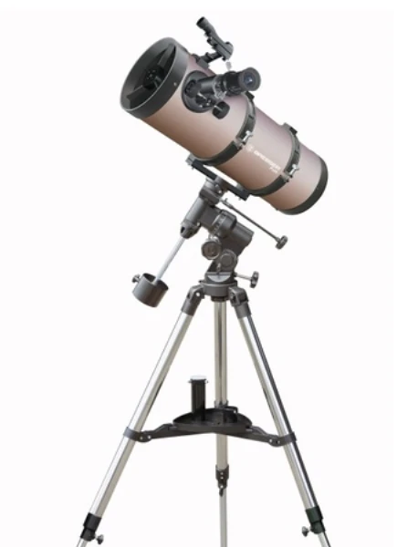„BRESSER“ teleskopas „Pluto 114/500 EQ“ su išmaniųjų telefonų kameros adapteriu