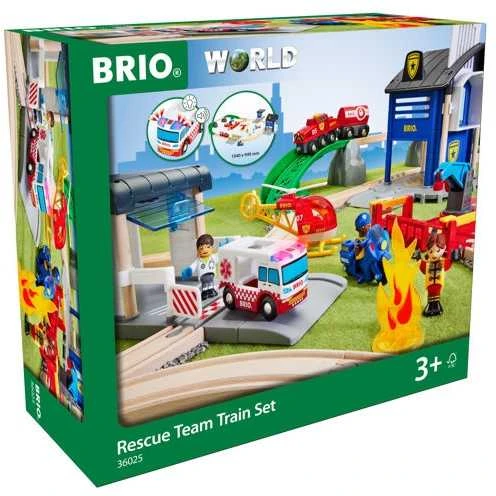 Ravensburger BRIO traukinio bėgių rinkinys Rescue Team 36025