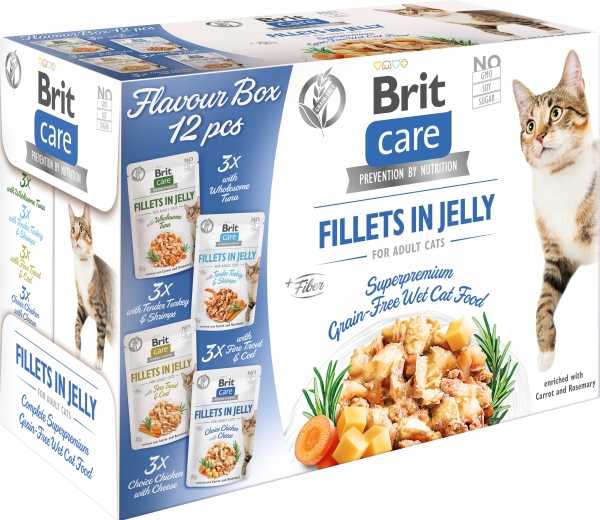 Drėgnas Kačių Maistas - Brit Care 12 x 85g