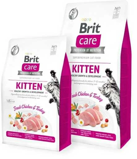 Brit Care Cat GF Kitten sveikas augimas ir vystymasis 2kg