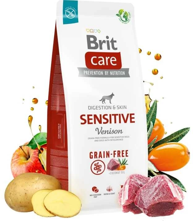 Brit Care GF Sensitive Venison&bulvės sausas Maistas šunims 12kg 12 kg