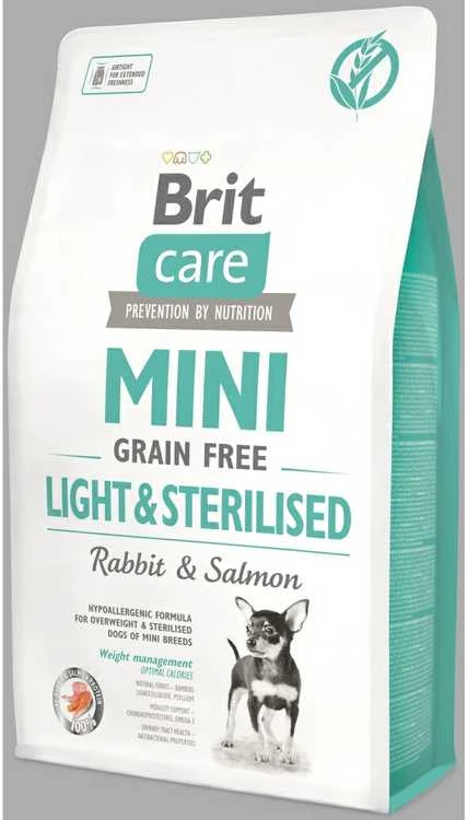 Brit Care Dog Mini lengvas ir sterilizuotas 2kg