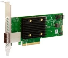 Vidinis SAS Adapteris - Broadcom HBA 9500-8e PCIe Žalias/Pilkas