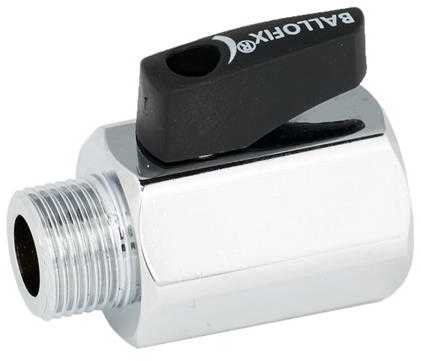 Broen Mini rutulinis vožtuvas v/n 1/2-3/8'' trišakis su rankena
