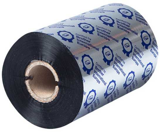 BROTHER BRP-1D450-110 PREMIUM RESIN Juodas 110MM X 450M RIBBON (PK OF 8)