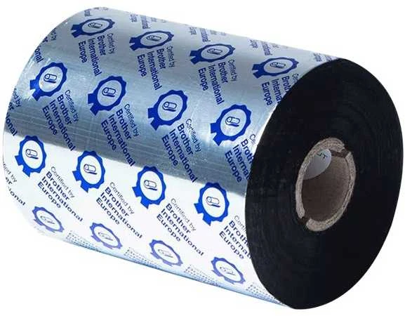 Brother BWS-1D600-110 Standard Wax Terminio perdavimo rašalo juosta 110mm x 600m, Juoda