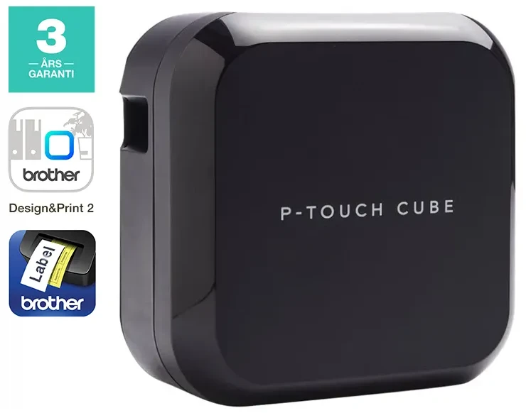 BROTHER PT-P710BT CUBE PLUS, LABEL THERMO Spausdintuvas PORTABLE, USB, BT (Juodas)