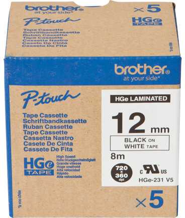 BROTHER HGE231V5 12 Juodas ON Baltas