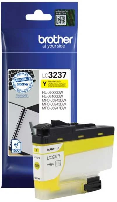 Rašalo kasetė BROTHER LC3237Y TONER Geltonas 1500