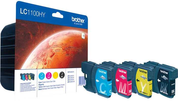 BROTHER VALUE PACK (LC-1100HY BK/C/M/Y)