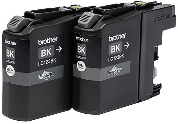 Brother LC-123BKBP2DR rašalo kasetė Originalus Juoda 2 vnt
