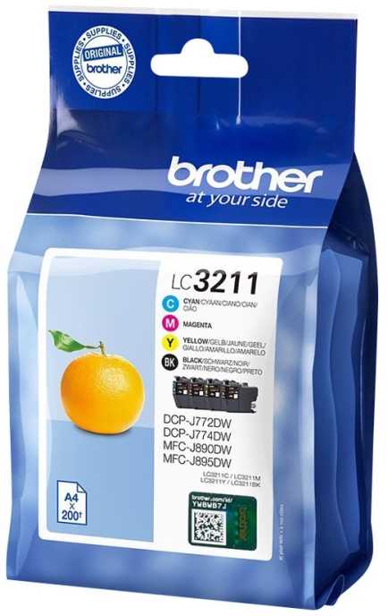 BROTHER LC3211VALDR VALUE PACK (LC3211 BK/C/M/Y)