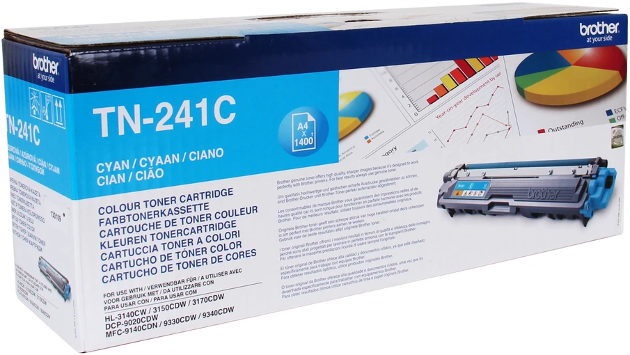 BROTHER TN-241C TONERIS CYAN 1400P