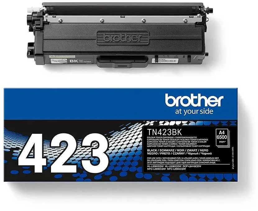 BROTHER TN-423BK Juodas HIGH YIELD TONER, 6,500P