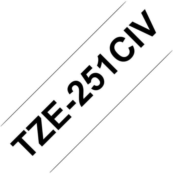 Brother TZE231CIV juosta 12 mm 8 m (balta)