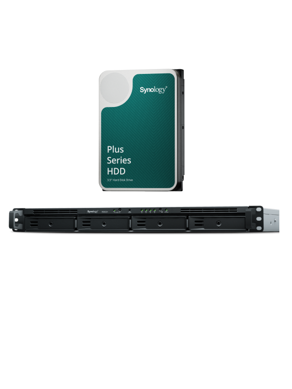 Serveris Synology Sinologija | RackStation | RS822+ 4 skyrių NAS korpusas | AMD Ryzen | V1500B | Procesoriaus dažnis 2,2 GHz | 2 GB | DDR4
