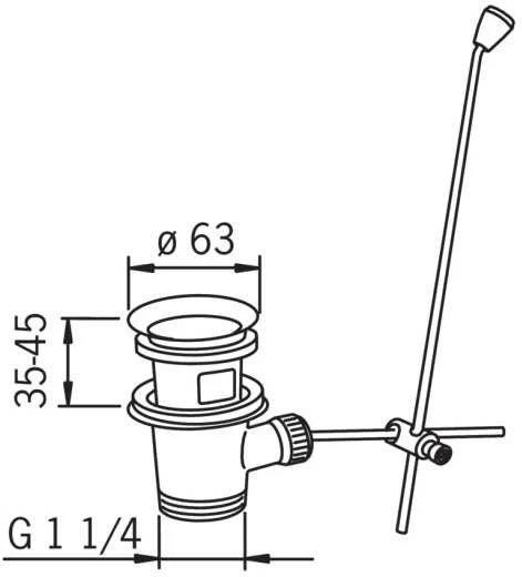 Dugno vožtuvas Oras 552051, Ø 63 mm
