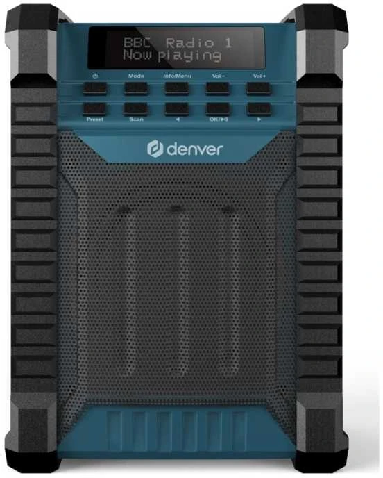 Radijo imtuvas „High Duty Denver WRD-60 FM“ su „Bluetooth“, IP54