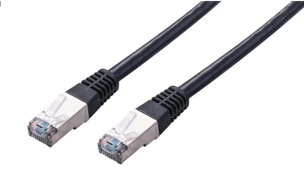 C-TECH kabelio pataisos laidas Cat5e, FTP, juodas, 0,5 m