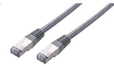 C-TECH kabelis patchcord Cat5e, FTP, pilkas, 15m